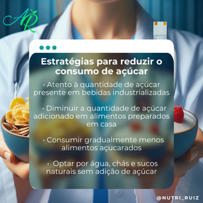 Estratégias para reduzir o consumo de açúcar