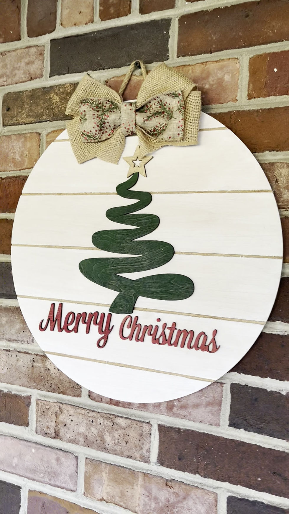 Thumbnail: Merry Christmas Tree Door Hanger