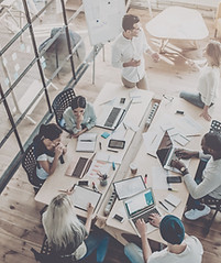Group meeting in an office
