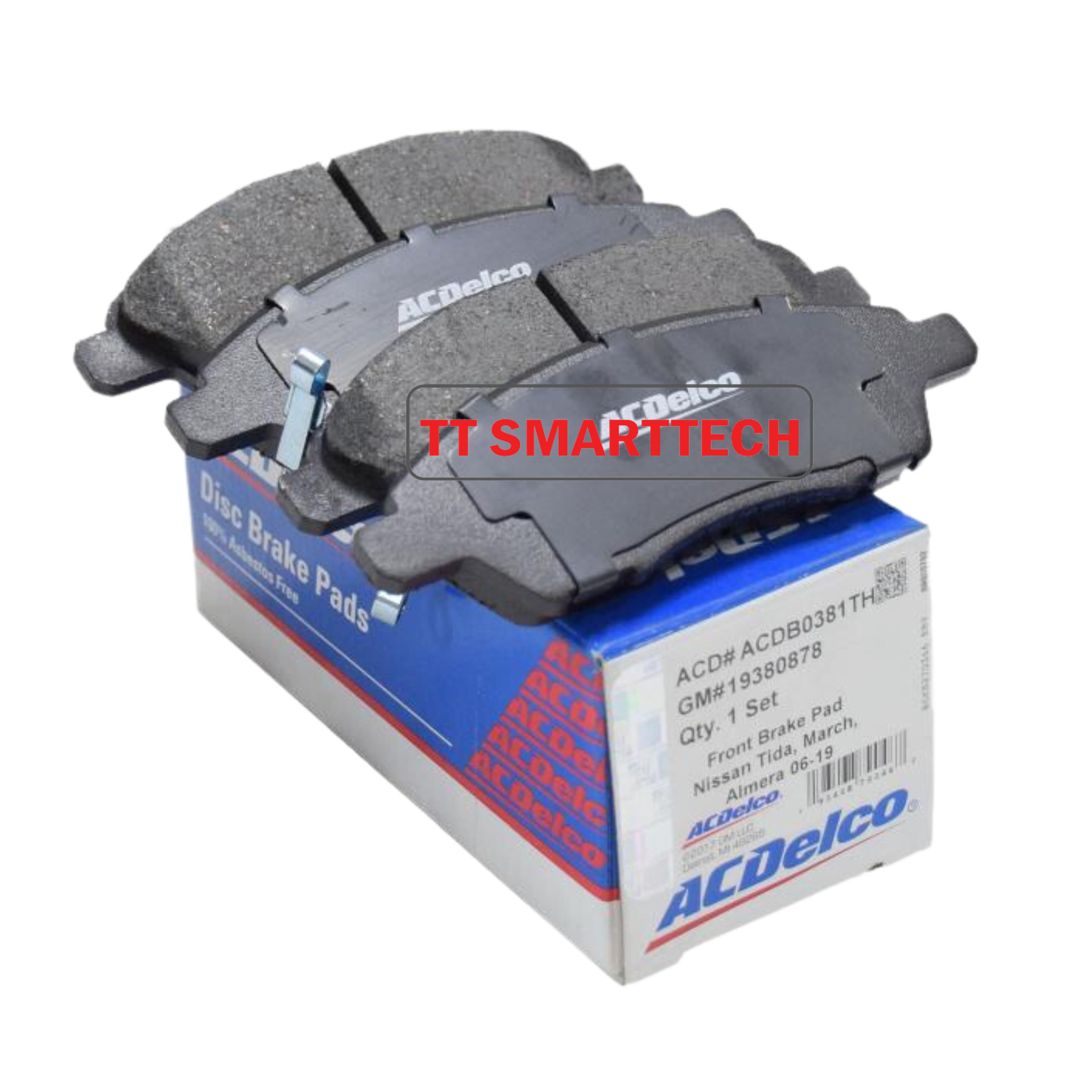 19380878	ผ้าเบรคหน้า Front Brake Pad Tida March Almera 06-19