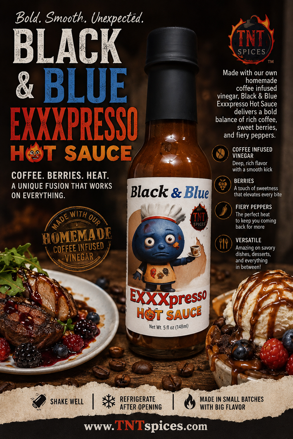Black & Blue EXXXPRESSO Hot Sauce