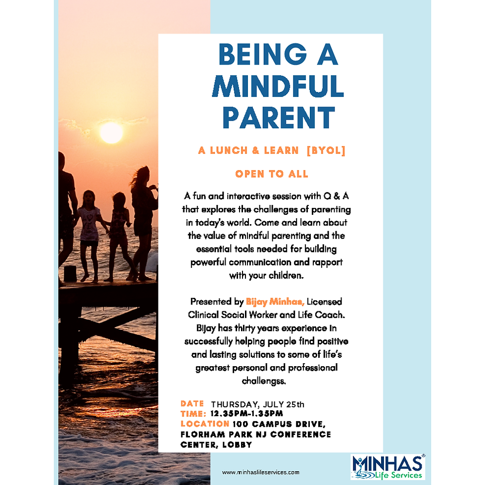 Lunch & Learn - Mindful Parenting