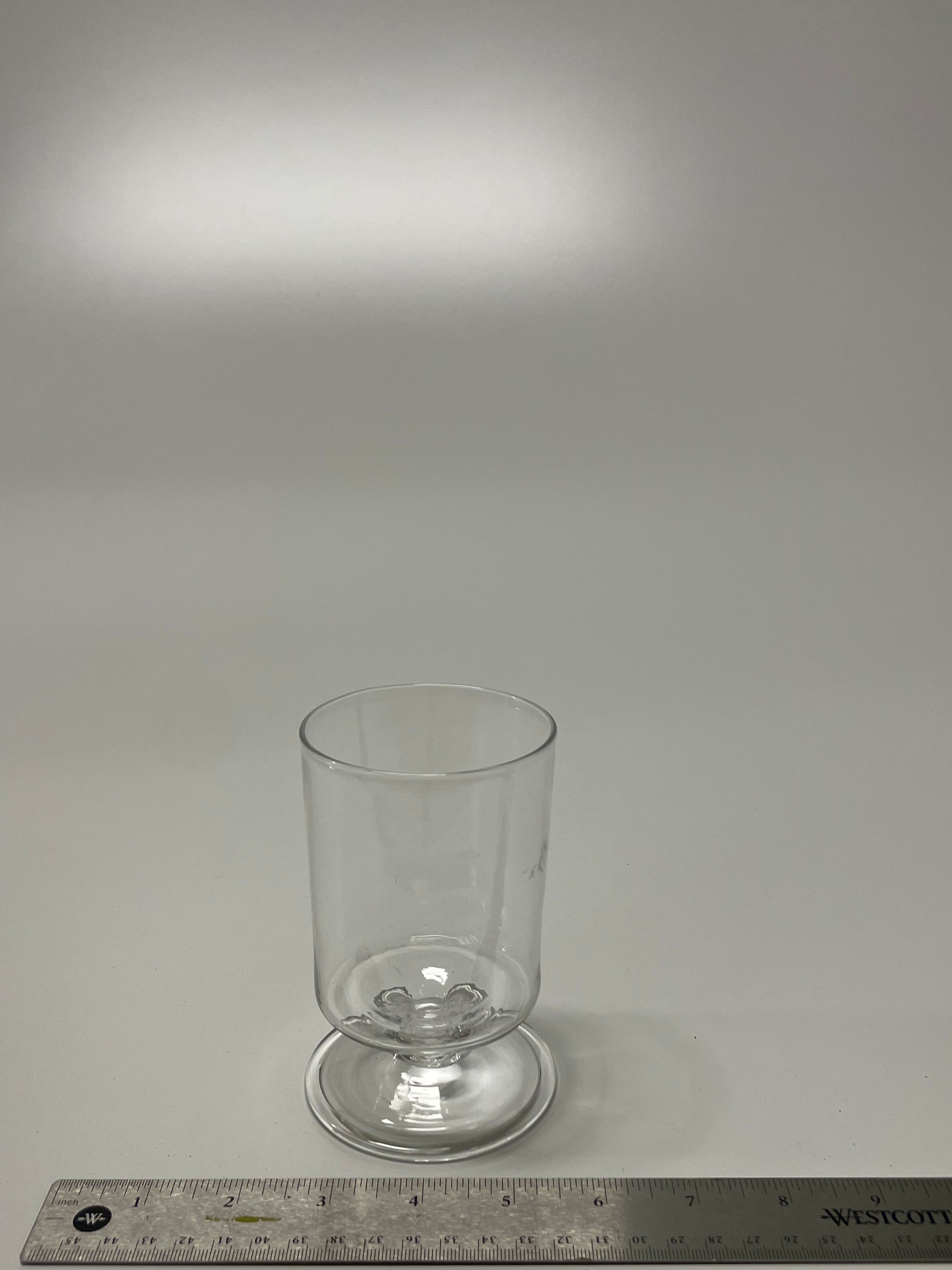 Clear fancy cup