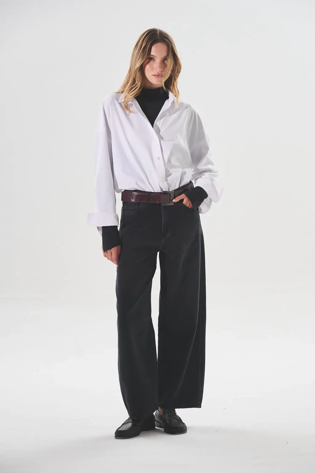 JEAN BARREL MONZUR BLACK