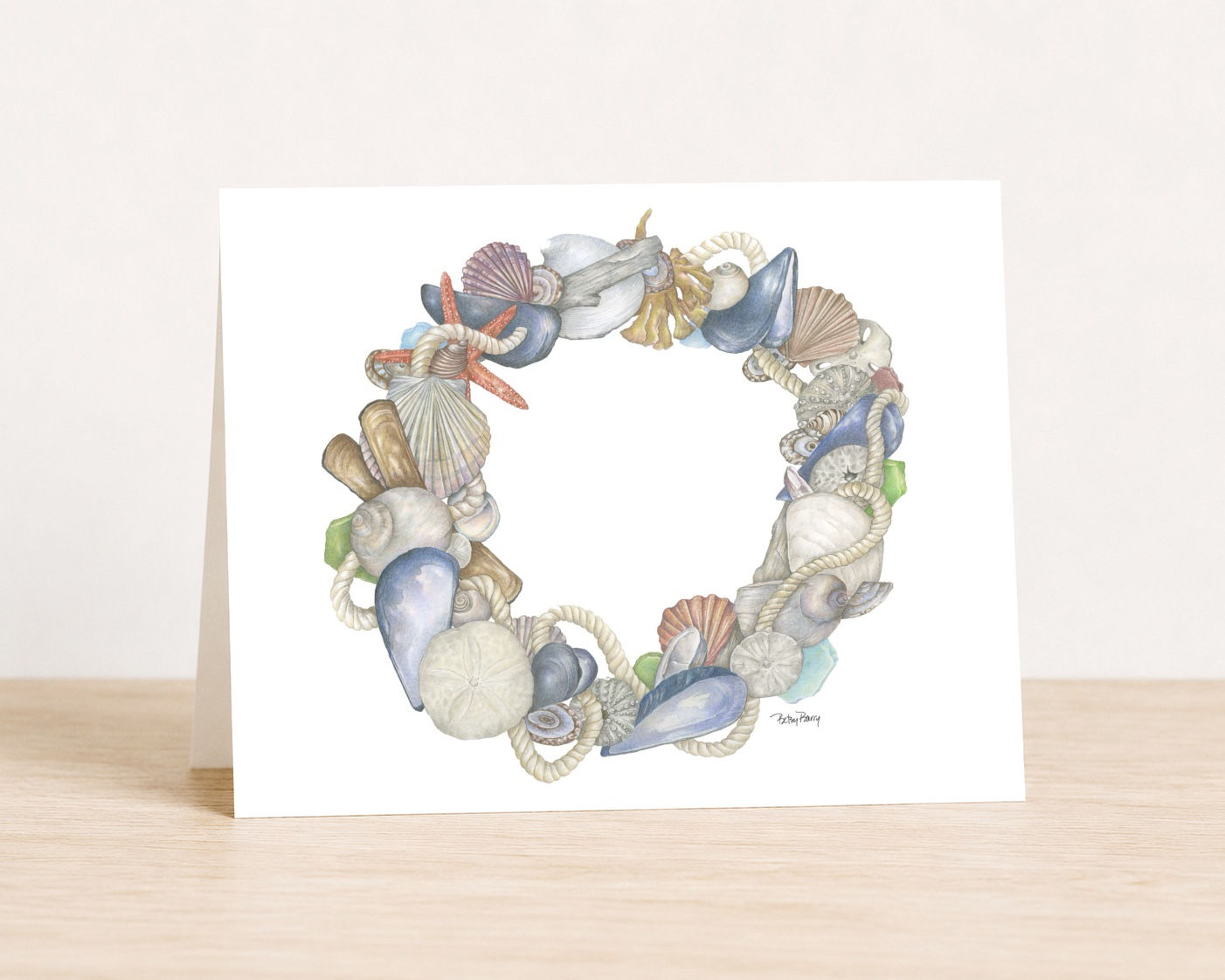 A2 Card - Sea Wreath