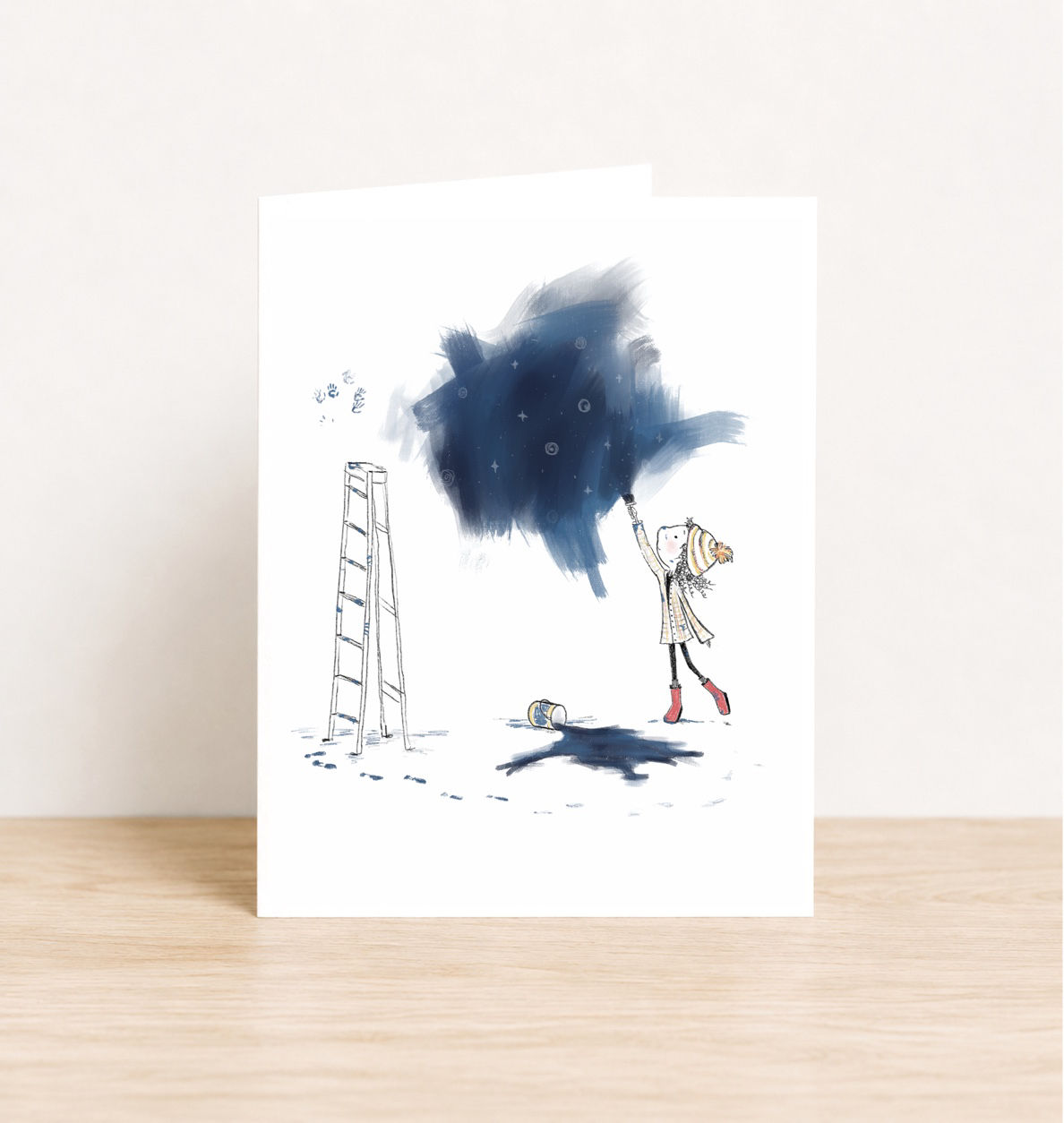 A2 Card - Painting Stars