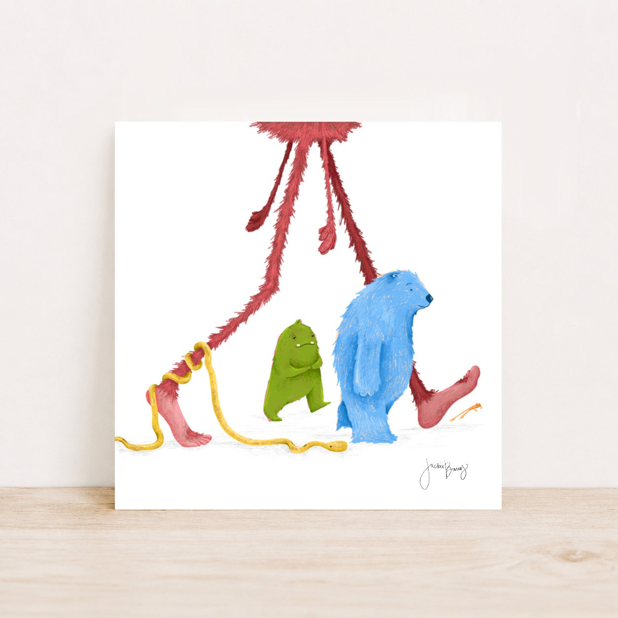 Walking Monsters Print 