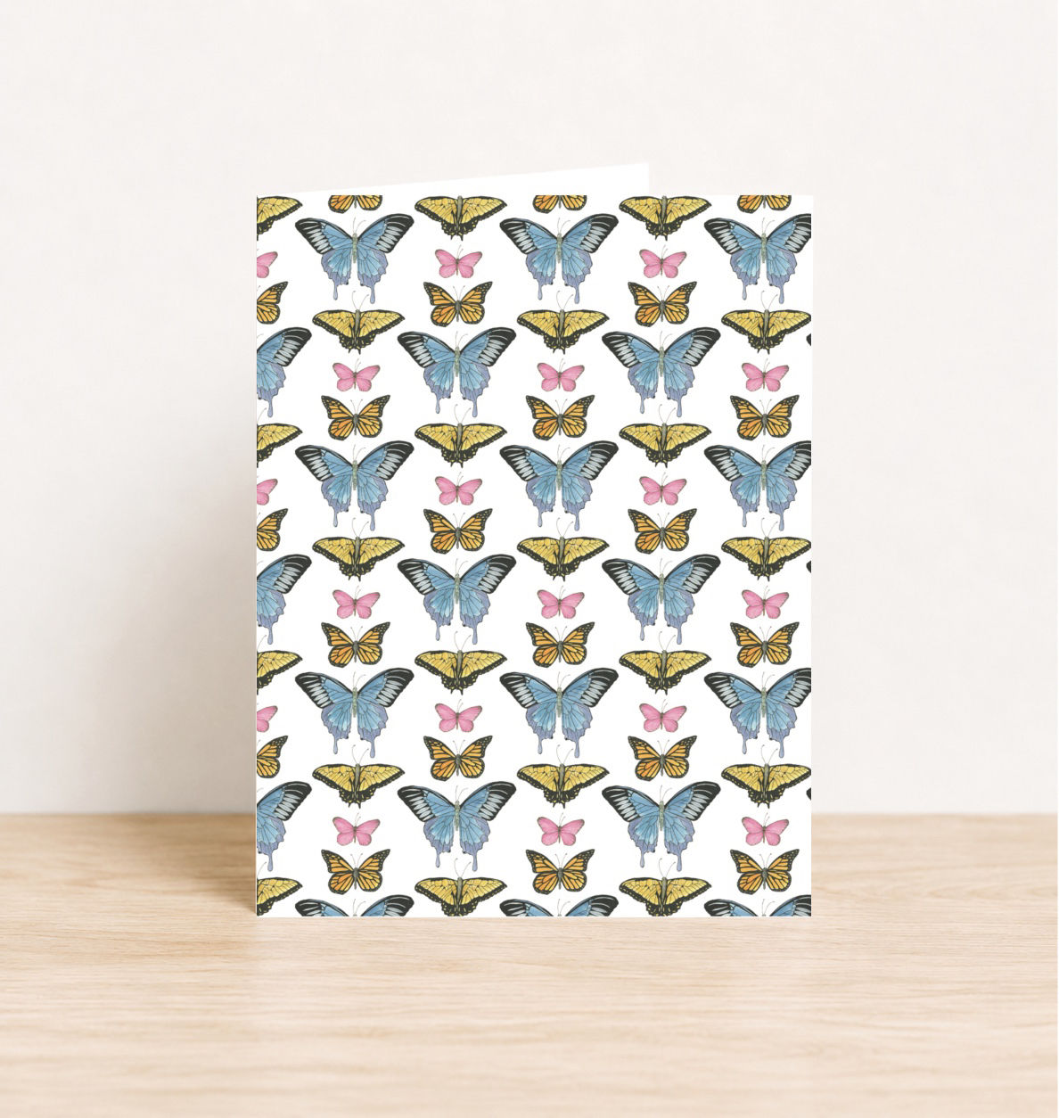 A2 Card - Butterfly Pattern
