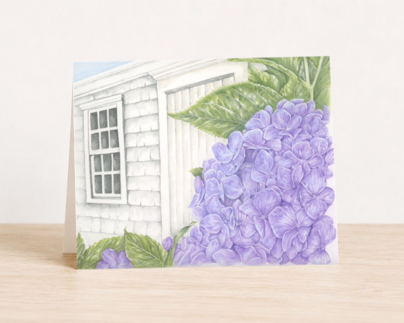 A2 Card - Hydrangea Door