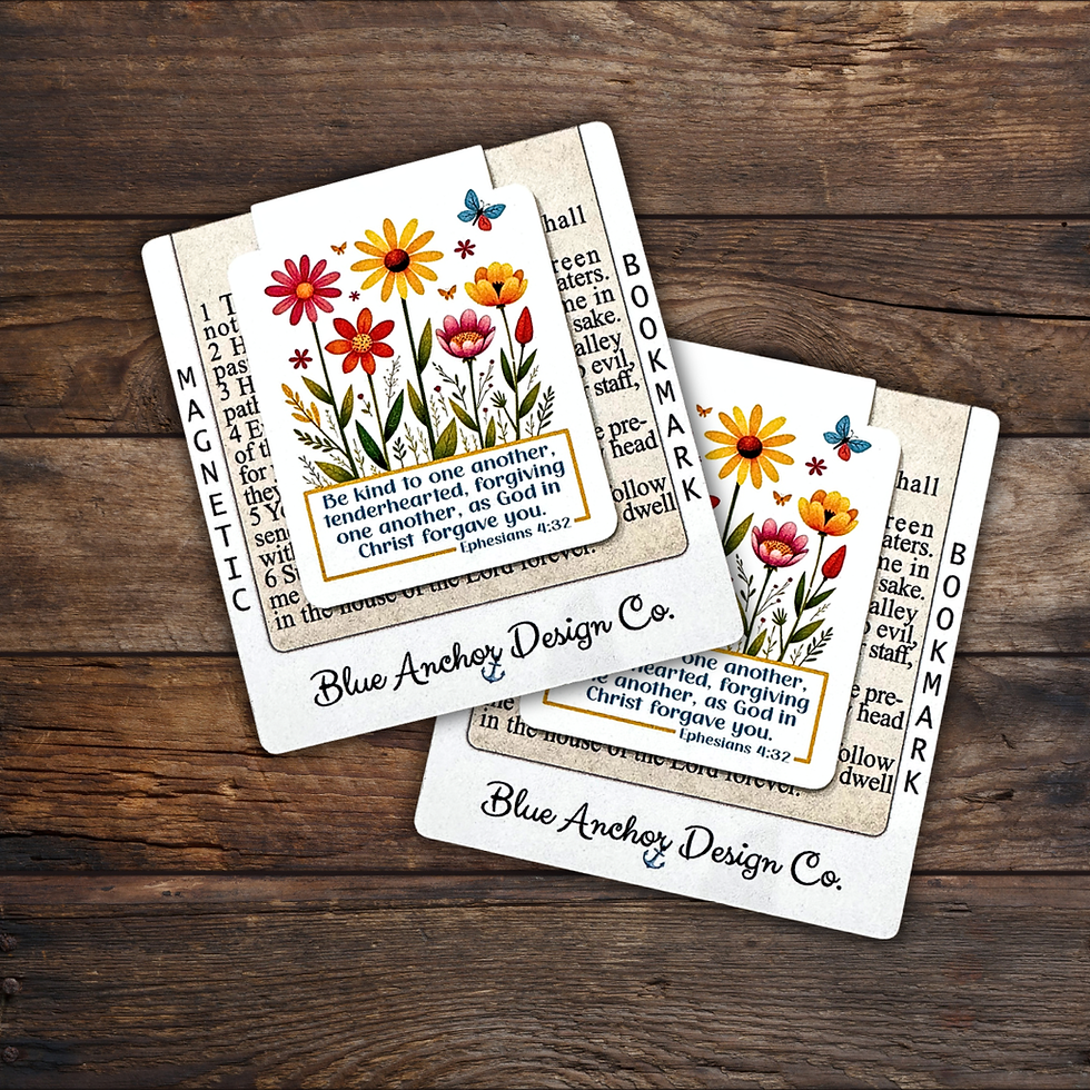 Be Kind To One Another Ephesians 4_32 Wildflowers Magnetic Bookmark