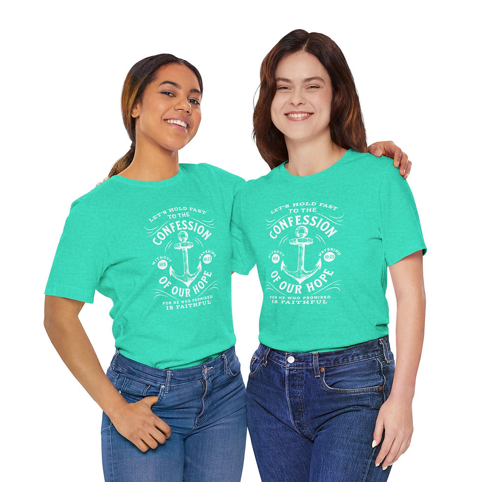 Thumbnail: Let Us Hold Fast - Hebrews 10:23 Nautical Tee