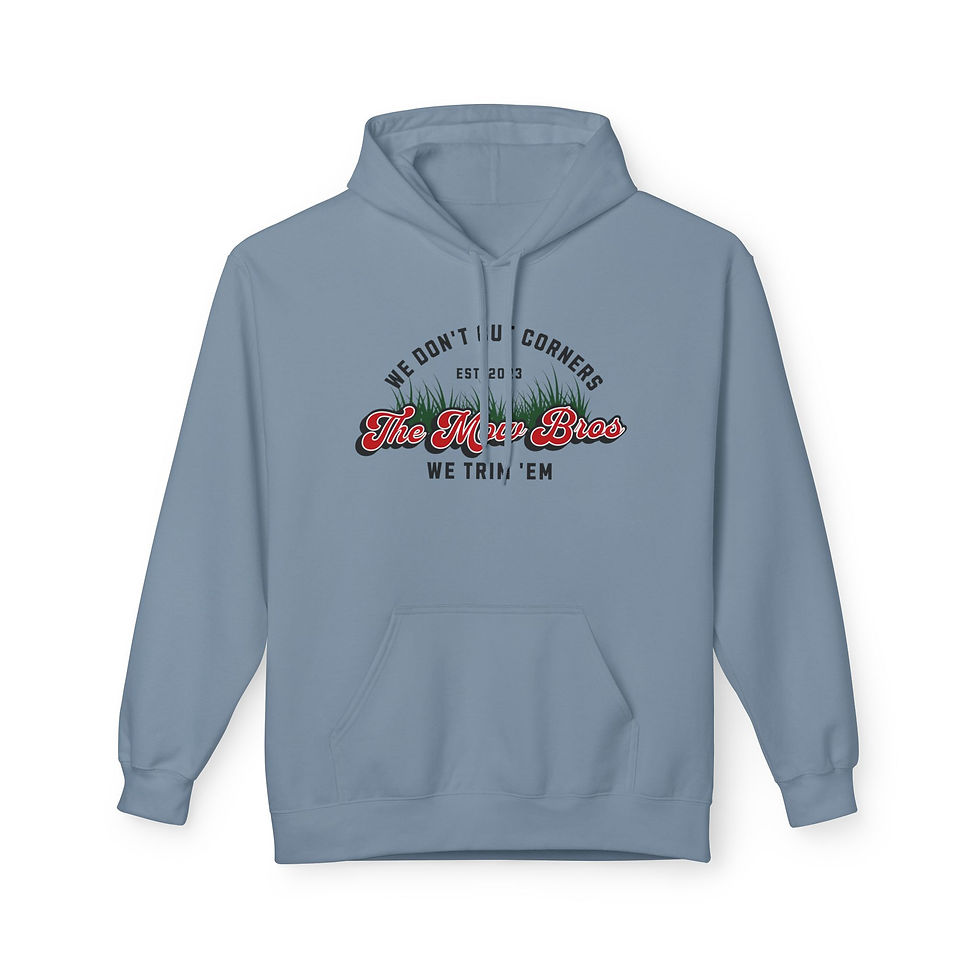 Thumbnail: Hoodie - "We Don’t Cut Corners, We Trim 'Em" Crew Fleece Hoodie