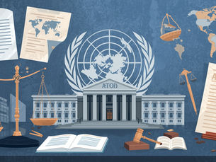 Illustration representing international law, sovereign immunity, and limits on arresting a sitting head of state