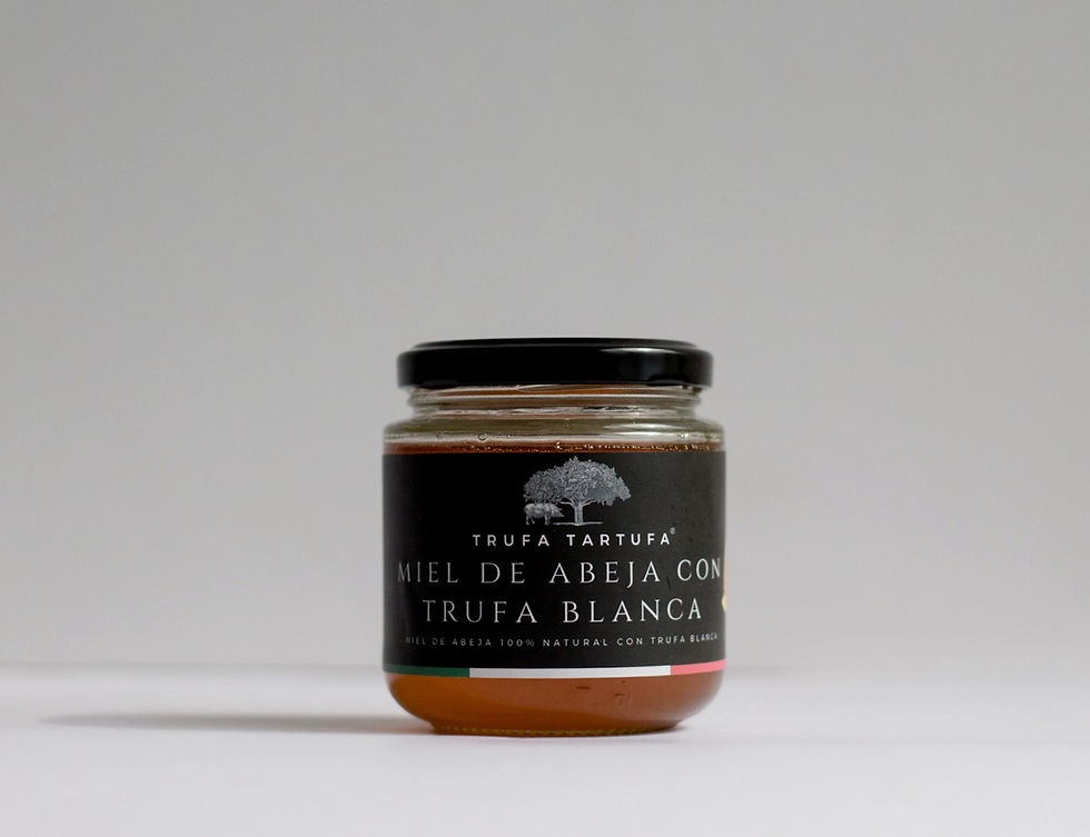 Miniatura: Miel pura de abeja trufada con trufa blanca (250g)