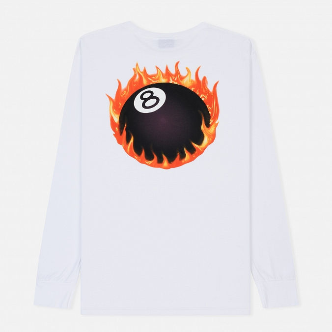 Миниатюра: Stussy  Мужской лонгслив  Fireball White