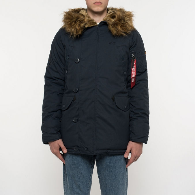 Миниатюра: Alpha Industries  Мужская куртка парка  Explorer Replica Blue