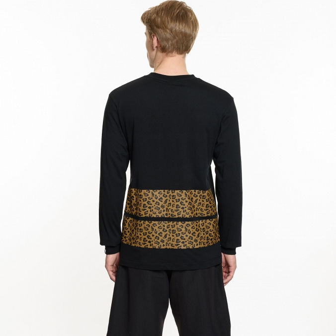 Миниатюра: Billionaire Boys Club  Мужской лонгслив  Leopard Stripe Black