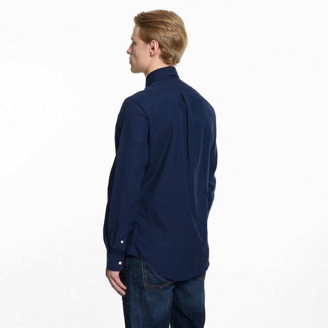 Миниатюра: Polo Ralph Lauren  Мужская рубашка  Slim Fit Stretch Poplin Navy