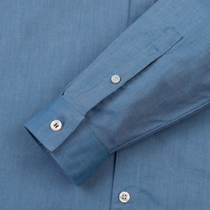 Миниатюра: Fred Perry  Мужская рубашка  Classic Oxford Cotton Mid Blue