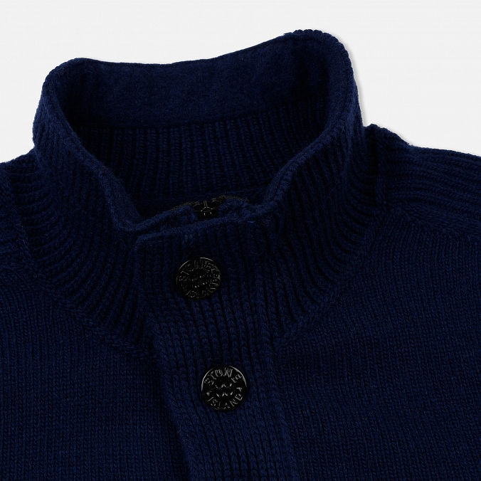 Миниатюра: Stone Island  Мужской свитер  Lambswool High Neck Zip Ink