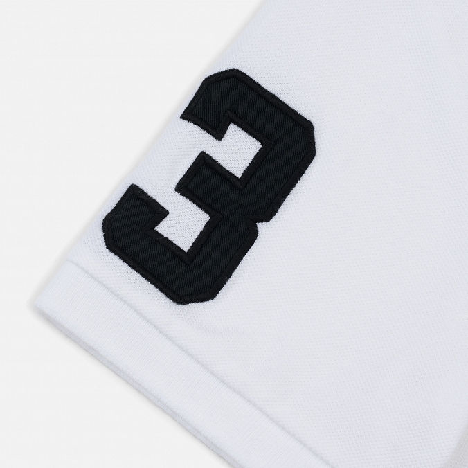 Миниатюра: Polo Ralph Lauren  Мужское поло  Slim Fit Cotton Mesh Big Logo White