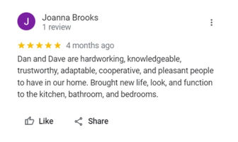 Google Review about Waffles