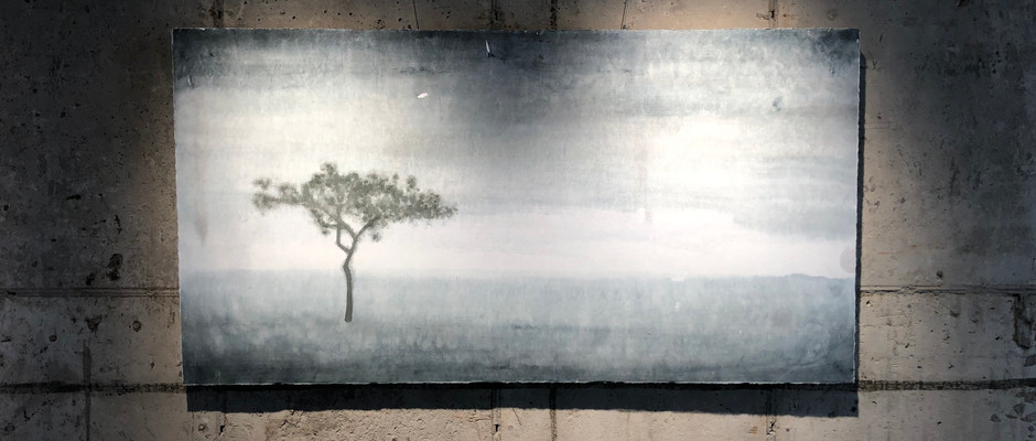 Solitude, 2018, Watercolour on hanji, 142*75