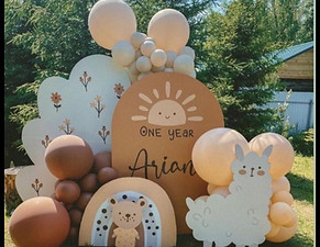 decoración con globos infantiles