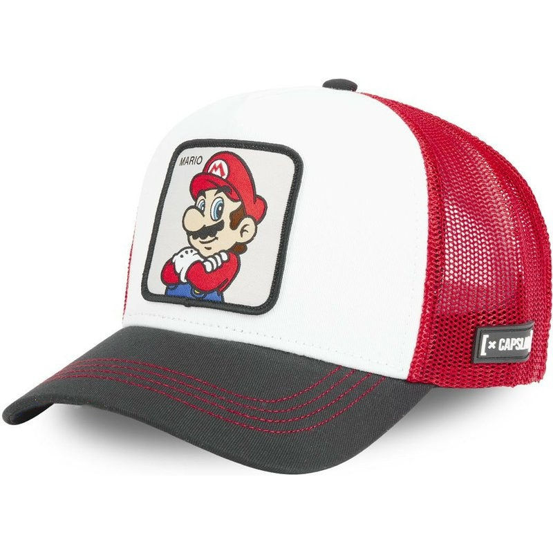 Miniatura: Casquette brodée Super Mario en maille respirante
