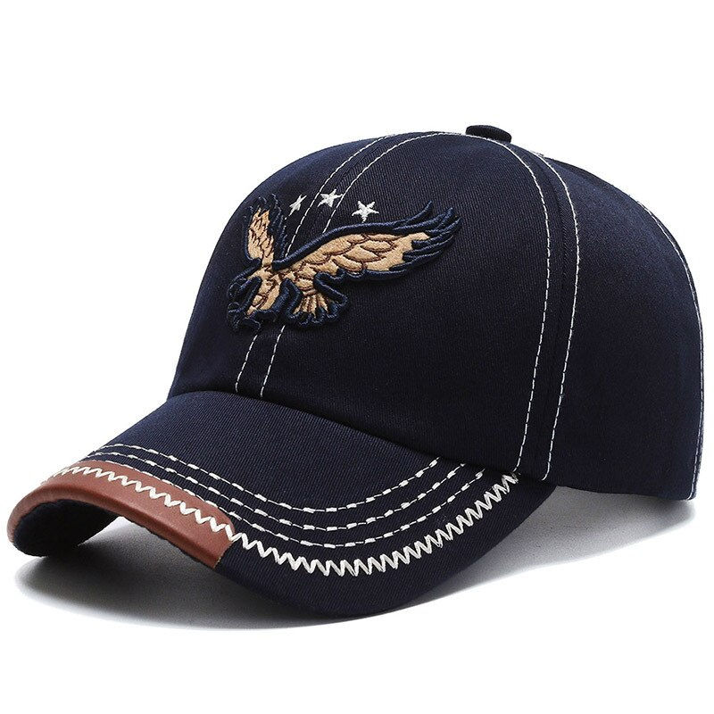 Thumbnail: Casquette de baseball quatre saisons Unisexe, broderie aigle