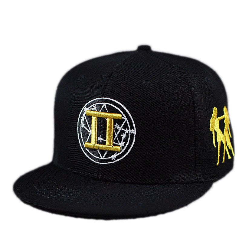 Thumbnail: Casquette à visière plate 12 constellations pour hommes et femmes