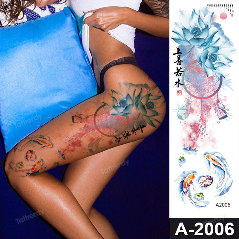 Thumbnail: Tatouage temporaire sexy pour femme cuisses