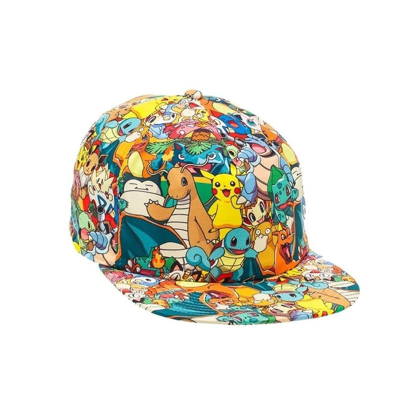 Thumbnail: Casquette à visière plate Pokemon pour enfants