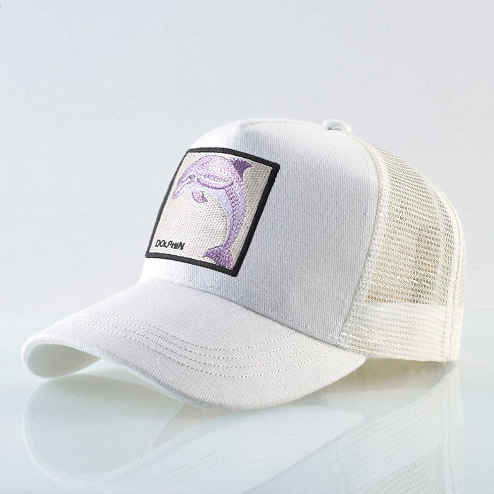 Thumbnail: Casquette de Baseball pour hommes et femmes avec Patch de dauphin