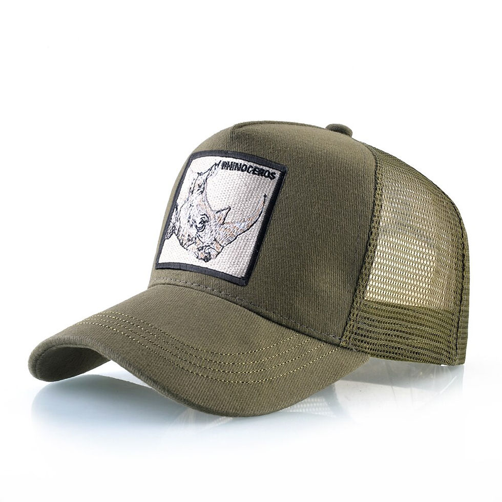 Thumbnail: Casquette brodée Rhinocéros Unisexe