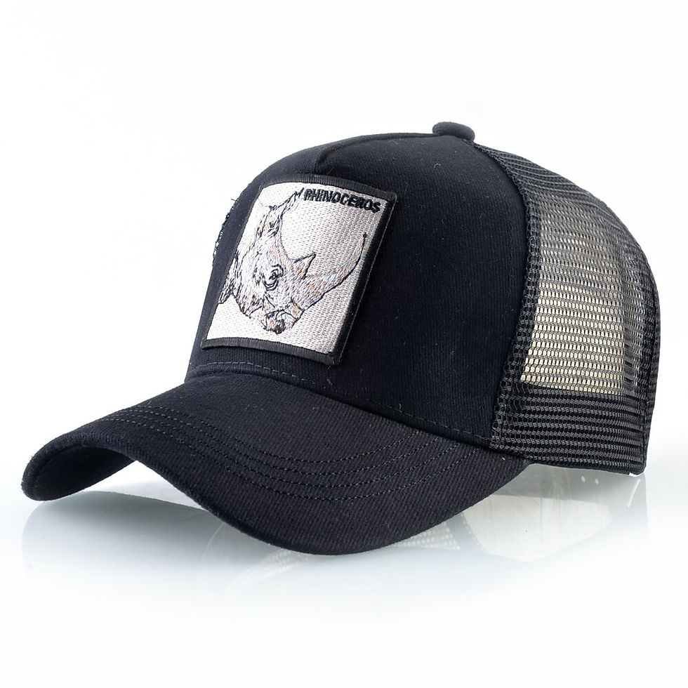 Thumbnail: Casquette brodée Rhinocéros Unisexe