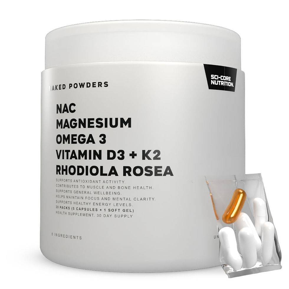 Thumbnail: NAC, Magnesium, Omega 3, Vit D3 + K2, Rhodiola Rosea