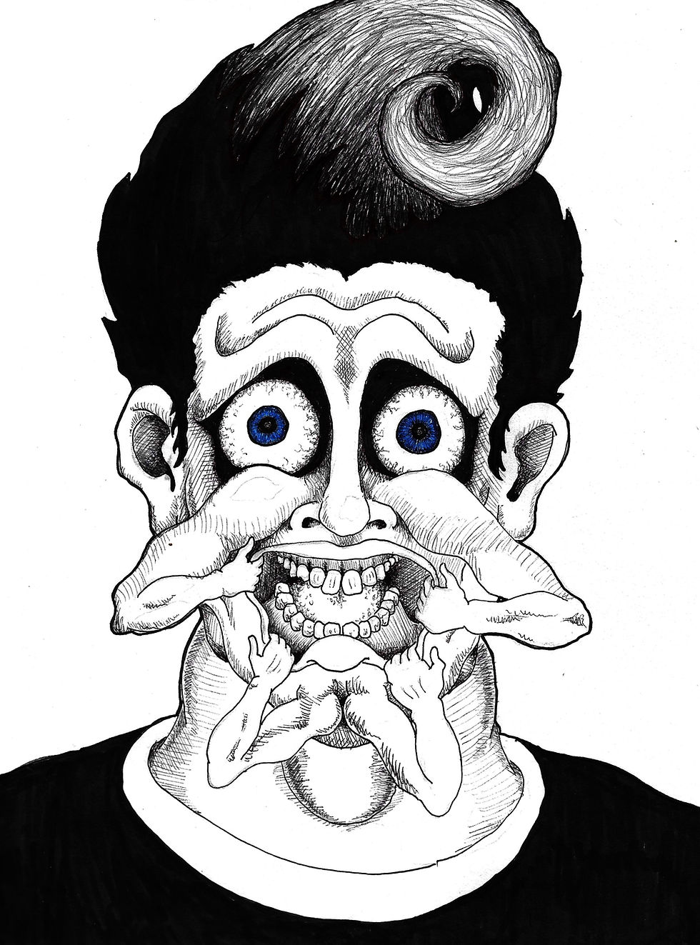 Goth Elvis Art Print