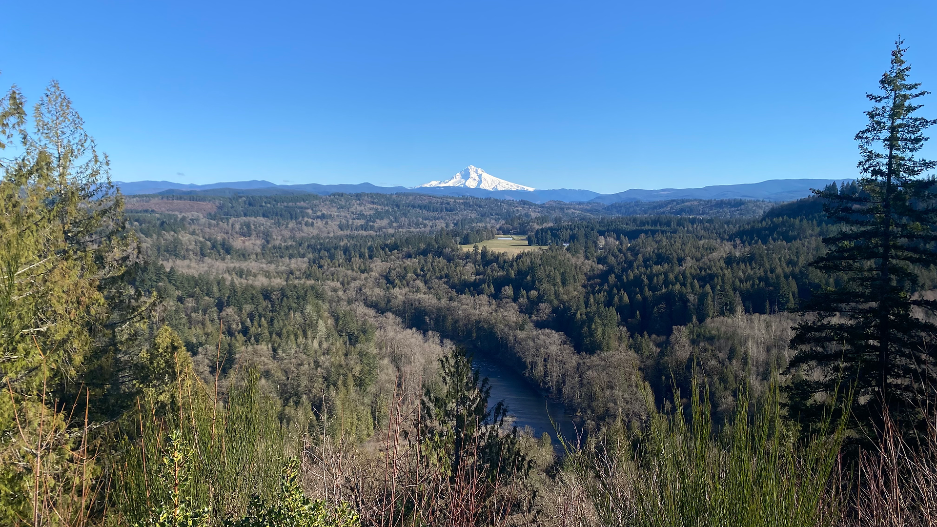 Mt Hood's Western Face, 100 views of mt hood, mt hood, sandy river , scenic landscape, Jonsrud Viewpoint