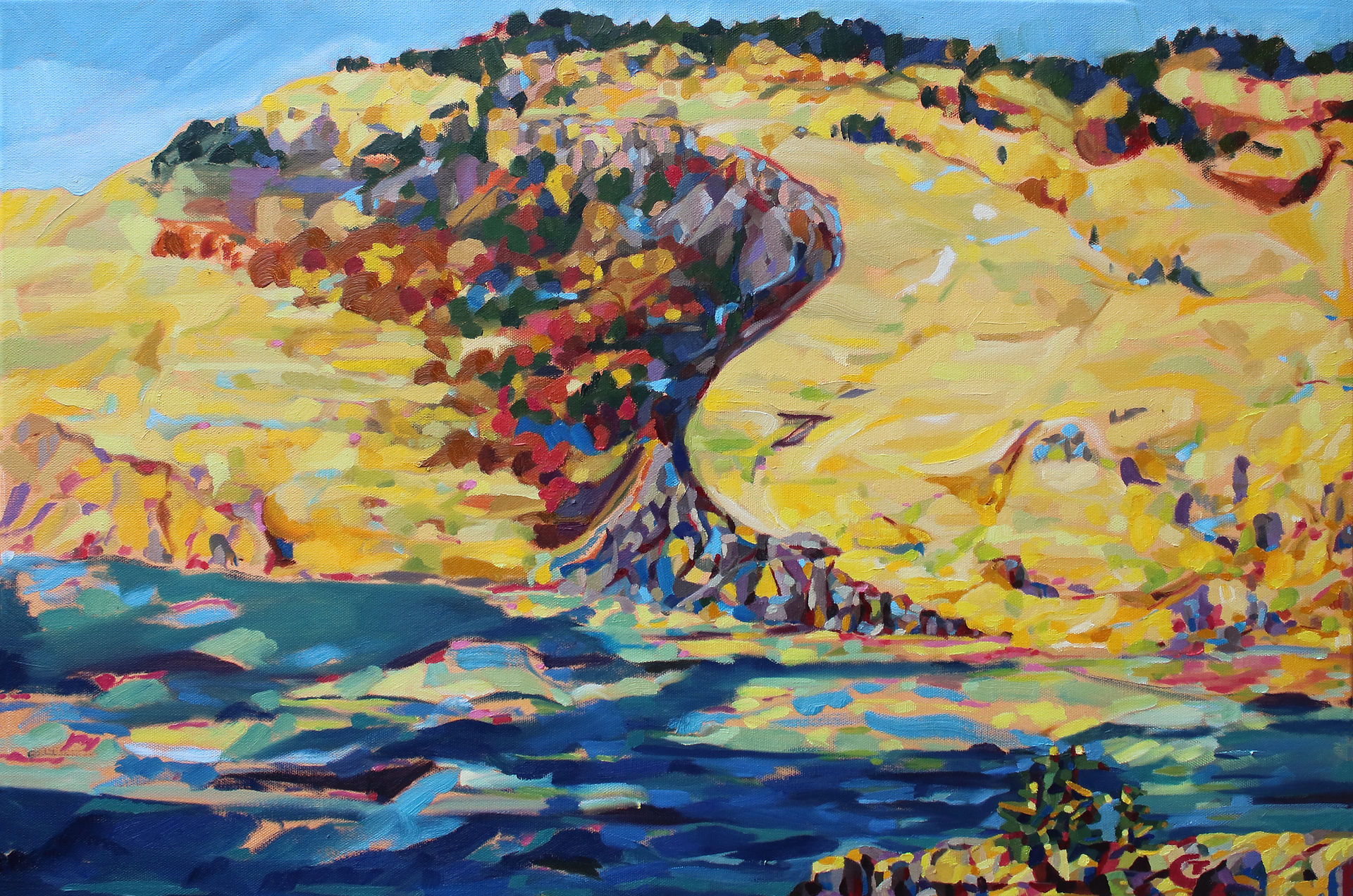 mosier, mosier plateau, historic columbia river highway, oregon landscapes, mt hood, 100 views of mt hood, trail, trails, oregon hikers, ponderosa pines, oregon white oak, paint outside, en plein air, sketchbook, nature sketch, nature painting, landscape painting, pacific northwest artist, pacific northwest, oregon vistas, basalt, pnw artist, oregon artist, visual journal, nature, all season hiker, washington landscapes, columbia plateau, oregon rivers, landmasses, coyote wall