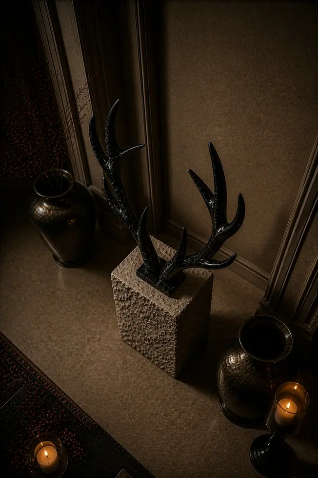 black marble sculpture