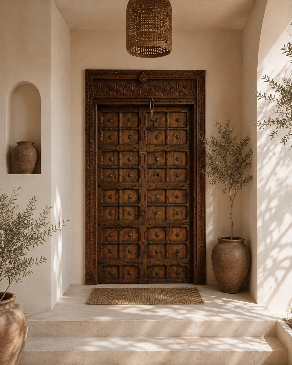 carved indian antique doors