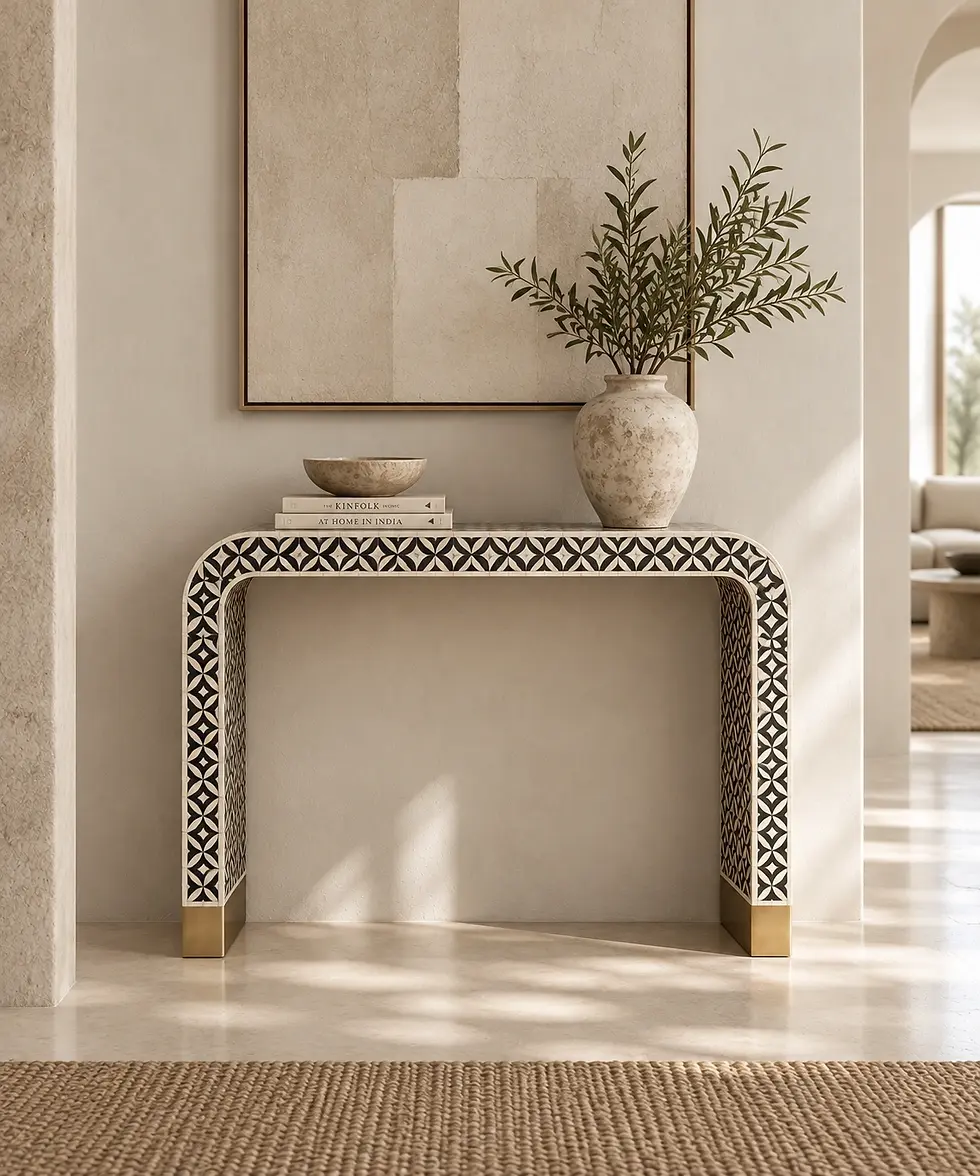 bone inlay console