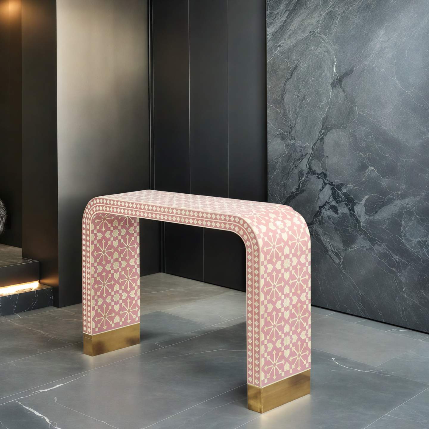 The Gumal Bone Inlay Console Table | The Jodhpore