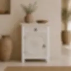 wooden carved side table