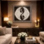 bone inlay wall decor panel