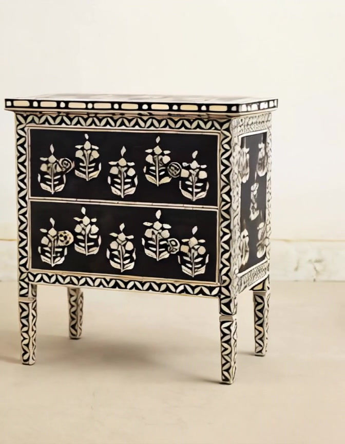 Thumbnail: bone inlay dresser front