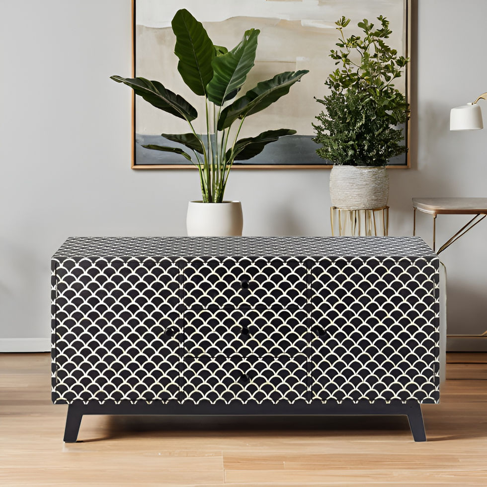 mother of pearl inlay sideboard