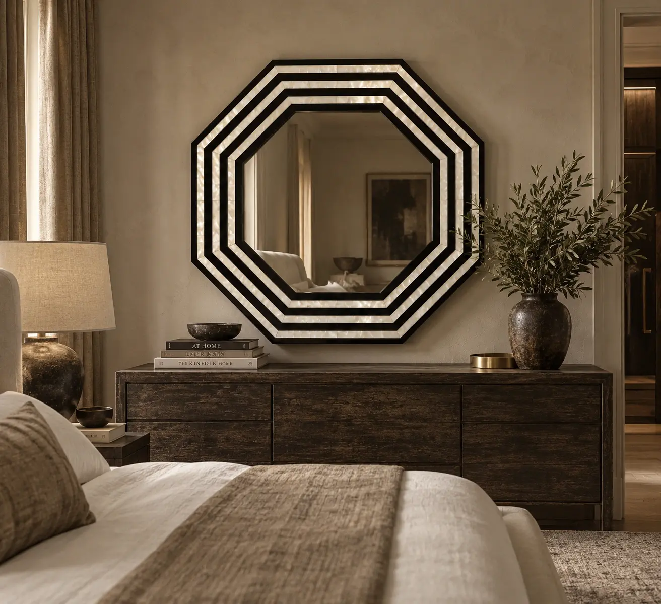 mother of pearl mirror