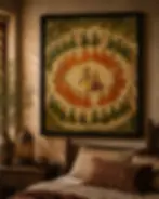 krishna radha wall poster